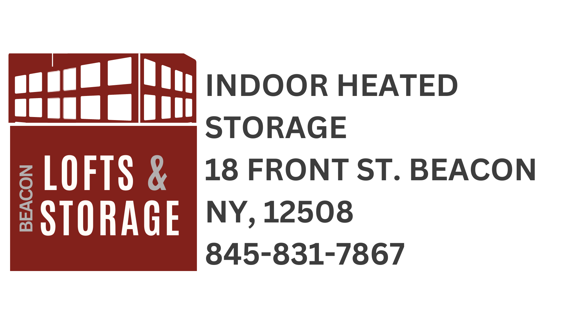 logo artwork that displays an open box with the words Lofts & Storage in block letter next to the box