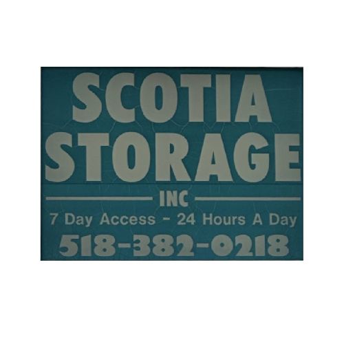 Photograph of self storage sign in front of a self storage facility
